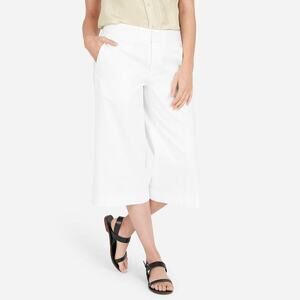 2/$30 Everlane The Culotte Wide Leg Cropped High Rise Pants White 2 #2476